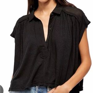 Free People Low Down Henley Top